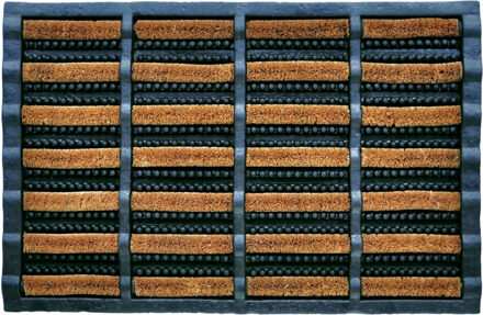 Benson Deurmat - rubber met kokos borstels - 40 x 60 cm - borstelmat buiten