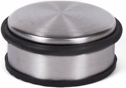 Benson Deurstopper - RVS - rond - 4,5 x 11 cm - 1 kg - deurstop - zilver