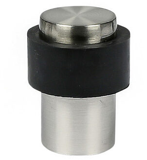 Benson Deurstopper - zilverkleurig - met schroef montage - H4 x D3 cm - deurbuffer