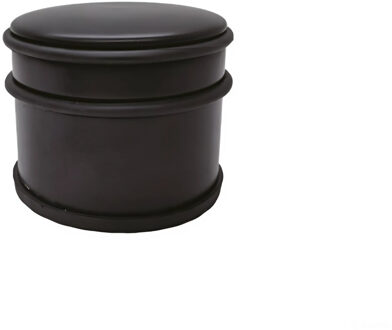 Benson Deurstopper - zwart-mat - D9 cm - 1,1 kg