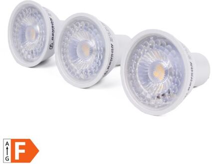 Benson Dimbare LED Spot - 5 Watt. - Warmwit 3000K - GU10 - 3 Stuks