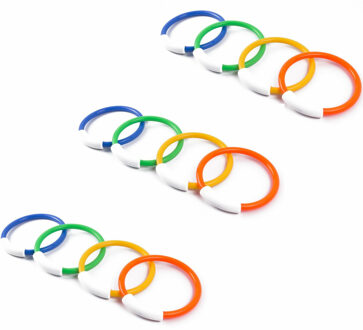 Benson Duikringen - 12x stuks - gekleurd - duikspeelgoed - kunststof