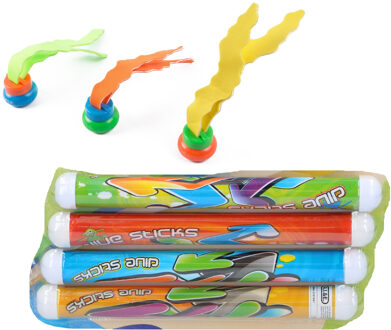 Benson duikspeelgoed - 4x duikstaven en 3x zeewier duikspeeltjes - zwembad speelgoed