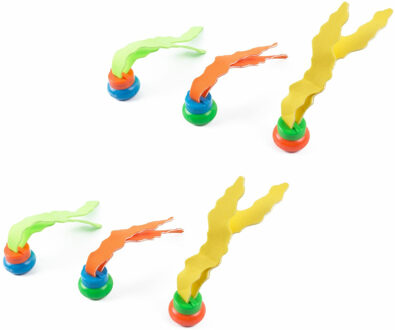 Benson Duikspeelgoed - 6x - zeewier - gekleurd - duik speeltjes