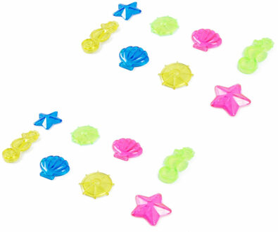 Benson Duikspeeltjes - 16x stuks - gekleurd - duik speelgoed - kunststof