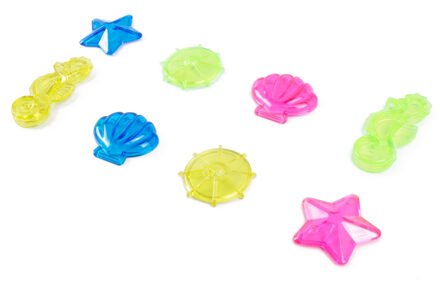 Benson Duikspeeltjes - 8x stuks - gekleurd - duik speelgoed - kunststof Multi