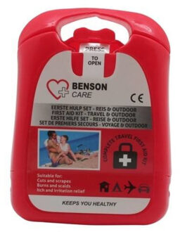 Benson EHBO Reiskit - verbanddoos voor eerste hulp - complete set