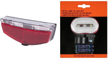 Benson Fiets achterlicht - incl. voorlicht - fietsverlichting - 2x - LED - Fietsverlichting Multikleur
