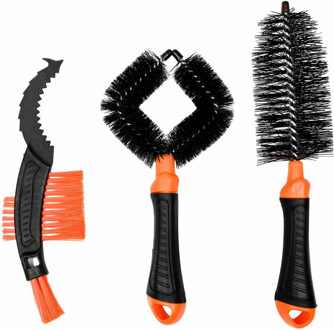 Benson Fiets Borstelset - 3-delig - fietsreiniging - ideaal voor spaken, frame en ketting