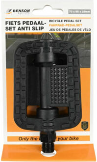 Benson Fiets Pedaalset - Anti-slip - Met Reflectoren - 14 mm - Schroefdraad