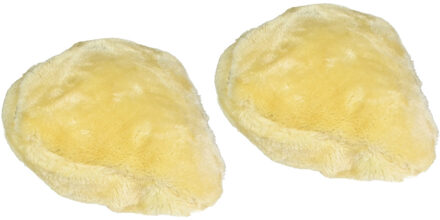 Benson Fiets zadelhoes wit - 2x - kunstvacht zadeldek - zadel beschermer - universeel