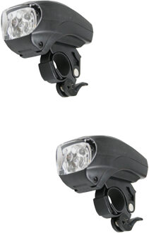 Benson Fietskoplamp - 2x - LED - op batterij - voorlicht - fietslamp