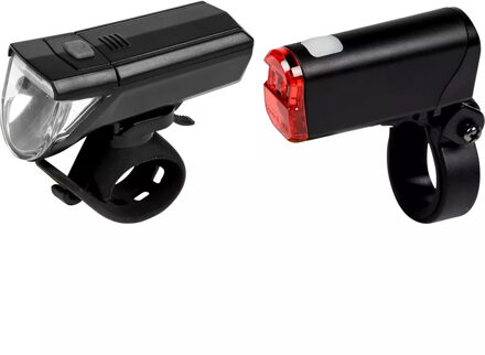 Benson Fietslamp LED set - voor / achterlicht - waterbestendig IPX4 - inclusief batterijen