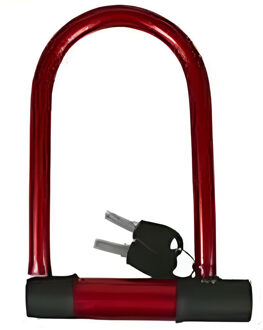 Benson Fietsslot / beugelslot - rood - 16 x 20 cm - Fietssloten