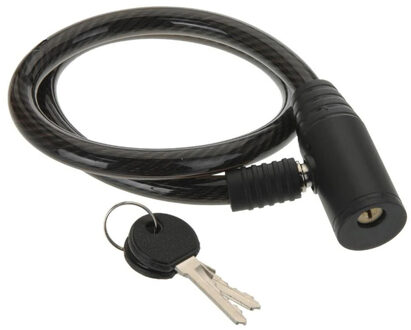 Benson Fietsslot - zwart - 65 cm - incl 2 sleutels - voor kinderfietsen en grote fietsen