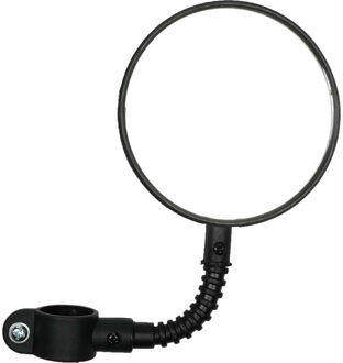 Benson Fietsspiegel - D8 cm - flexibel - met reflector - zwart - rond