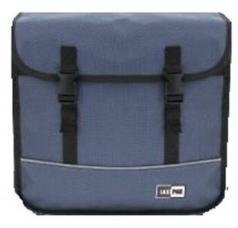 Benson Fietstas dubbel - blauw - 35L - 36 x 34 x 14 cm - canvas - klittenbandsluiting