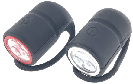 Benson Fietsverlichting set - waterdicht silicone - 3 leds Multi