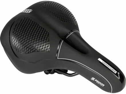Benson Fietszadel - met ventilatie gat - 27 x 19 cm - Fietszadels Zwart