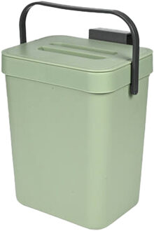 Benson GFT afvalbak - groen - 3L - afsluitbaar - 16 x 13 x 21cm