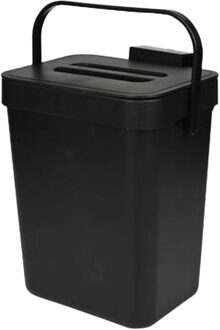 Benson GFT afvalbak - zwart - 3L - afsluitbaar - 16 x 13 x 21 cm?