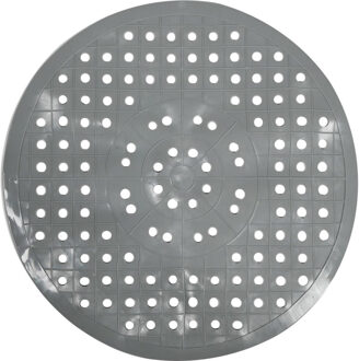 Benson Gootsteenmat - rond - grijs - 31 x 27 cm - spoelbakmat - bescherming
