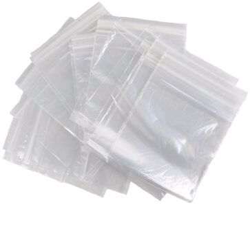 Benson Gripzakjes/verpakkingszakjes - 160x - transparant - 100 x 130 mm/10 x 13 cm - hersluitbaar