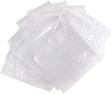 Benson Gripzakjes/verpakkingszakjes - 40x - transparant - 100 x 130 mm/10 x 13 cm - hersluitbaar