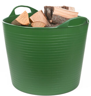 Benson Haardhout - haardblokken emmer/kuip - groen - 45 liter - Flexibel kunststof - rond - 45 x 37 cm
