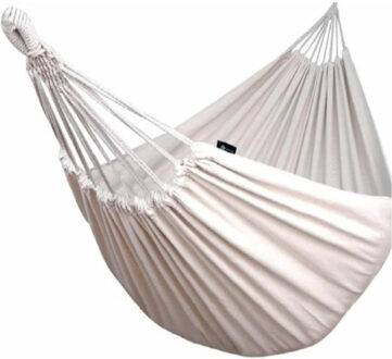 Benson Hangmat - creme wit - 200 x 100 cm - met opbergtas