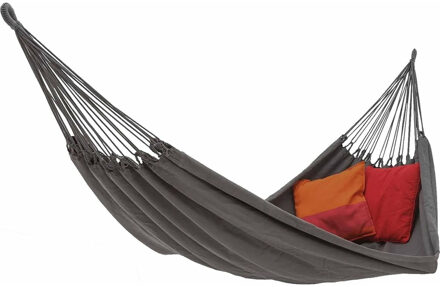 Benson Hangmat - grijs - 200 x 100 cm - met opbergtas