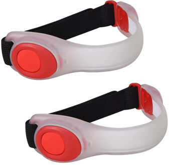 Benson Hardloop reflectie bandje - 2x - met LED lampjes - verkeersveilig sporten