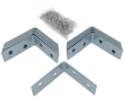 Benson Hoekankers - 36x - met schroeven - metaal - 40 x 40 x 15 mm - stoelhoeken - hoekverbinders