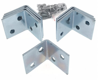 Benson Hoekankers - 40x - metaal - 30 mm - incl. schroeven - hoekverbinders