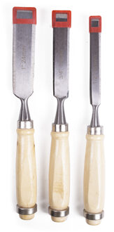 Benson Houtbeitel set - 3-delig - stevige houten greep