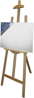 Benson houten schildersezel 140 cm met 2x canvas doeken 40 x 60 cm