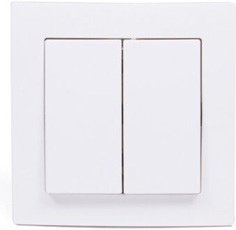 Benson Inbouw WCD Serieschakelaar dubbel (Wit)