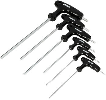 Benson Inbus sleutelset 6-delig - vanadium staal - 2 t/m 6 mm - met handgreep - zeskantsleutels