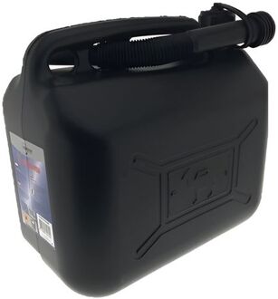 Benson Jerrycan zwart voor brandstof - 10 liter - inclusief schenktuit - o.a. benzine / diesel