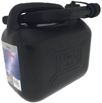 Benson Jerrycan zwart voor brandstof - 5 liter - inclusief schenktuit - benzine / diesel