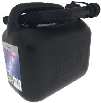 Benson Jerrycan zwart voor brandstof - 5 liter - inclusief schenktuit - benzine / diesel