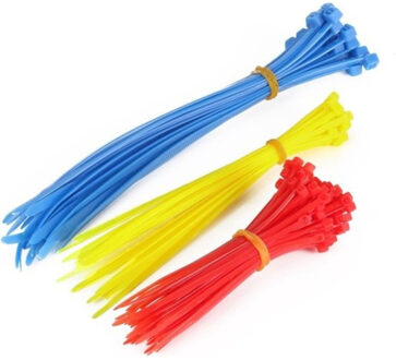 Benson Kabelbinders - tie-wraps - 300x - multi kleur - 3 formaten - kunststof