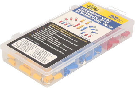 Benson Kabelschoenen Set - Assortimentbox - Ge?soleerd - 150-delig - Industri?le kwaliteit