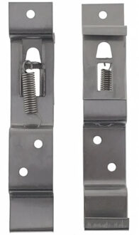 Benson Kentekenplaat klemmen - 2x stuks - RVS - nummerplaat bevestigen - aanhanger