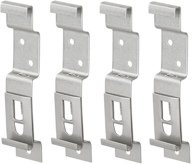 Benson Kentekenplaat klemmen - 4x stuks - RVS - nummerplaat bevestigen - aanhanger