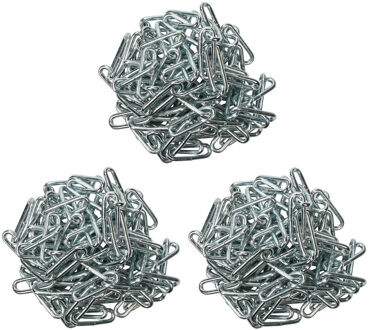 Benson Ketting / voetkettingen / kettingschakels - 3x - staal - 3 m - 6 mm