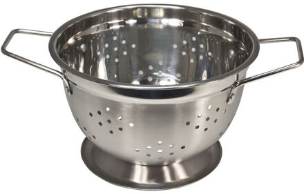 Benson keuken vergiet - rvs - 13 x 21 cm - zilver - voor groente, rijst en pasta