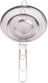 Benson Keuken vergiet/zeef - set 3-delig - RVS - compact - D 8/14 en 20 cm