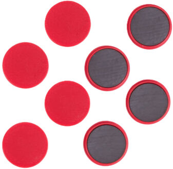 Benson koelkast Magneten rond - Rood - 12x stuks - D35 mm - magneetjes