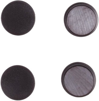Benson koelkast Magneten rond - Zwart - 4x stuks - D35 mm - magneetjes